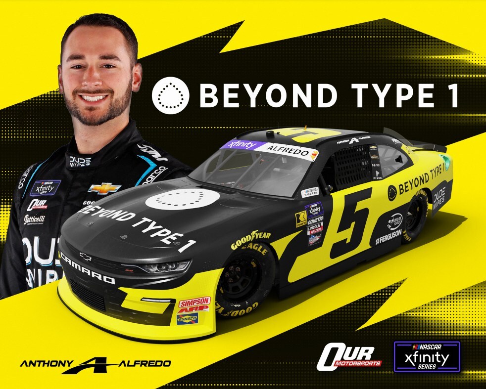 Beyond Type 1 and NASCAR's Anthony Alfredo Shift Into High Gear to Drive Type 1 Diabetes Awareness