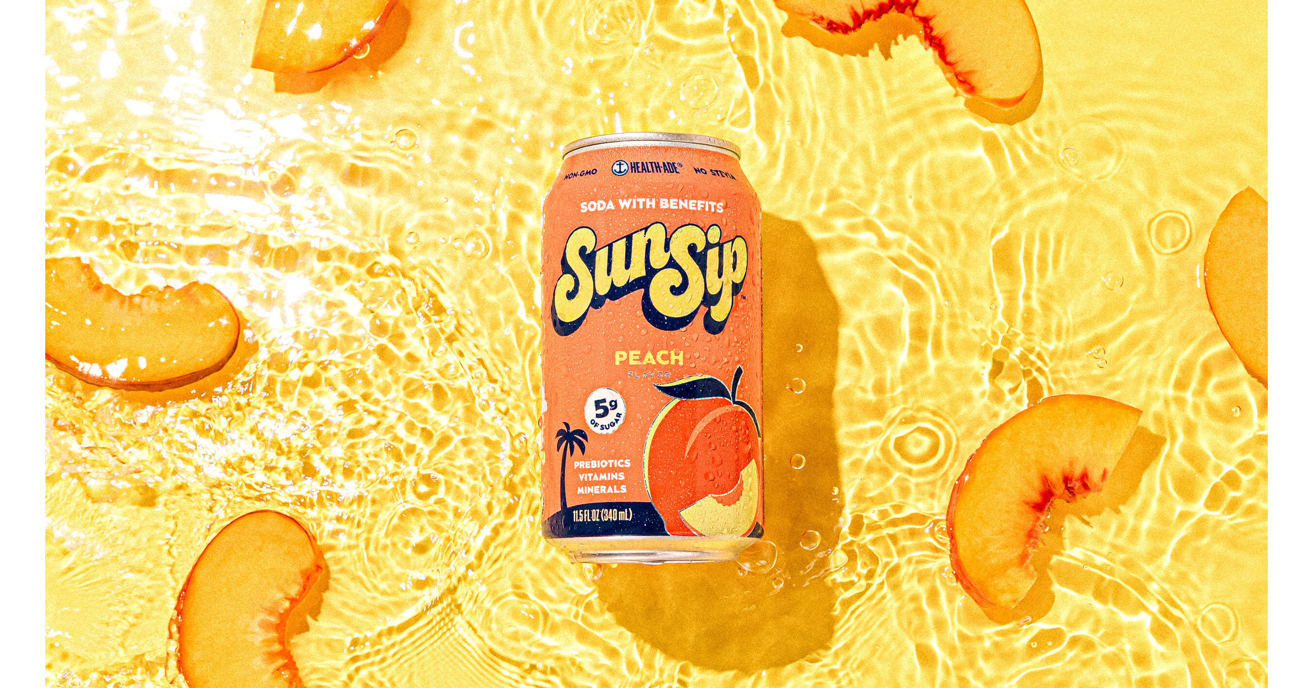 HealthAde Celebrates National Peach Day with New Peach SunSip