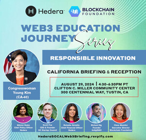 Hedera to Host Web3 Briefing Featuring U.S. Rep. Young Kim (CA-40) in SoCal on August 29, 2024