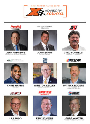 Charter members of the High Performance Expo Blue-Ribbon Advisory Council includes industry experts and leaders to help shape the show experience and area-wide enthusiast activities.