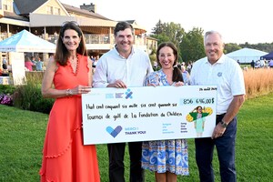 Leading members of Quebec's business community take part in the 28th annual Golf Tournament of the Montreal Children's Hospital Foundation