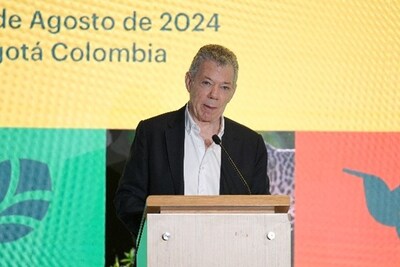 Former President of Colombia, Nobel Peace Prize Laureate, and Trustee of The Rockefeller Foundation
Juan Manuel Santos, opening “People, Nature, and Climate in Latin America and the Caribbean” today