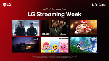 Each promotional week will feature a different global and local partner line-up, with each partner limited offer accessible and redeemable solely on a weekly basis, from the LG Streaming Week app.