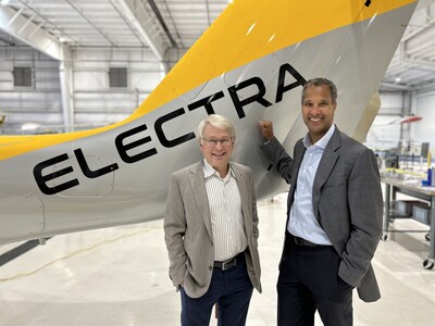 Electra Founder and Chairman John S. Langford (left), and Electra CEO B. Marc Allen (right). Credit: Electra