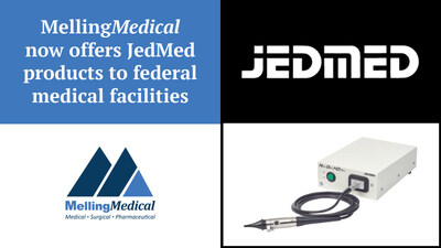 MellingMedical now offers JEDMED products, like this otoscope, to federal healthcare facilities.