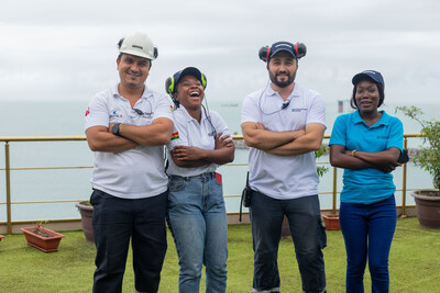 Karpowership engineering team aboard the 450MW Osman Khan Powership in Sekondi, Ghana