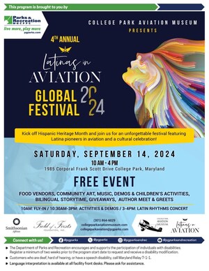 Aviation Authors, Enthusiasts Flock to Fourth Annual Global Festival at College Park Aviation Museum; Sept. 14 event will launch Latinas in Aviation Vol. IV