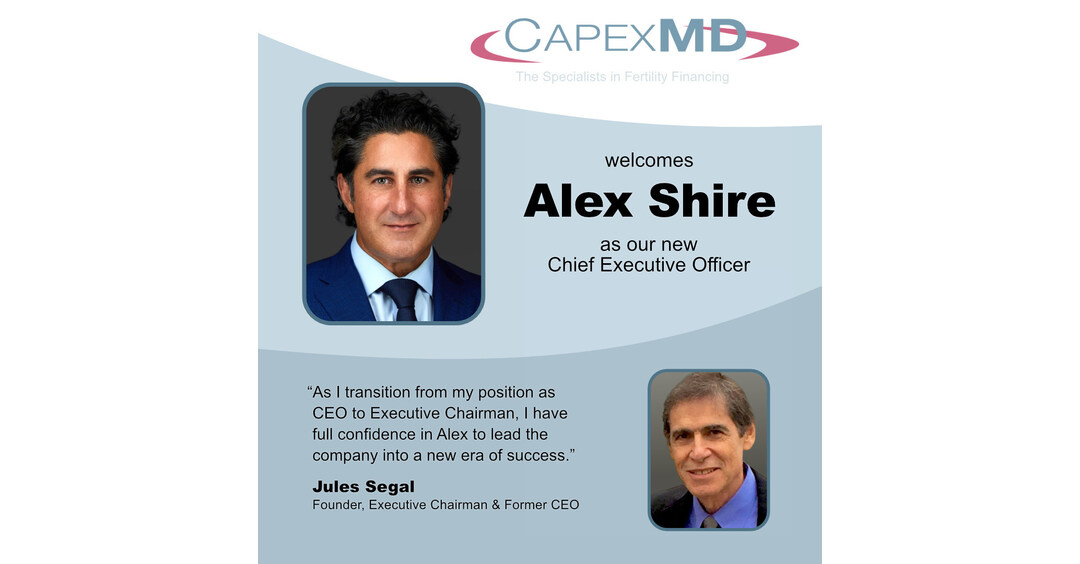 CapexMD, the Leader in Fertility Finance, Appoints Alex Shire as New CEO