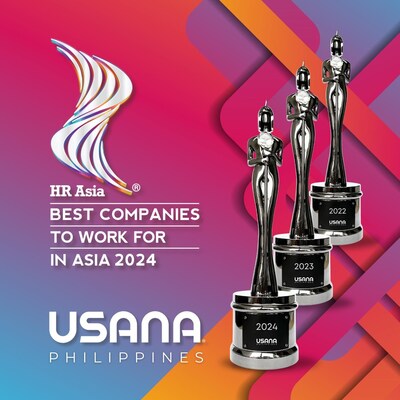 USANA Achieves HR Asia’s “Best Companies to Work For” Title for Three Consecutive Years