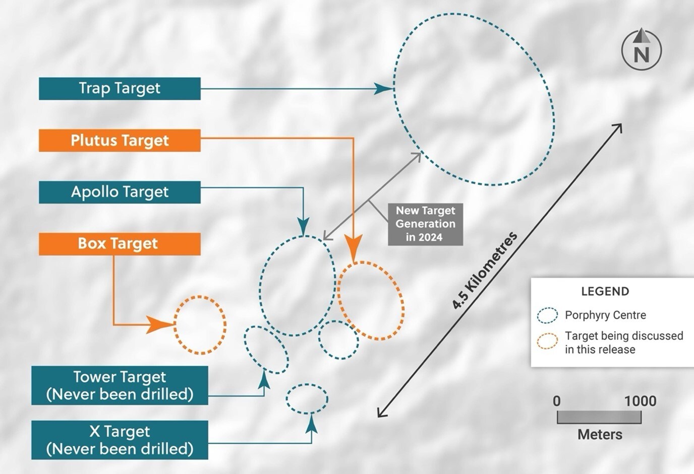 Figure 2: Plan View of the Guayabales Project Highlighting the Box and Plutus Target Areas (CNW Group/Collective Mining Ltd.) Figure 2: Plan View of the Guayabales Project Highlighting the Box and Plutus Target Areas (CNW Group/Collective Mining Ltd.)