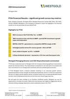 FY24 Financial Results – significant growth across key metrics (CNW Group/Westgold Resources Limited)