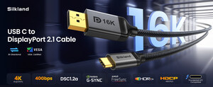 Silkland Launches First 16K VESA-Certified USB C to DisplayPort 2.1 Cable on Amazon