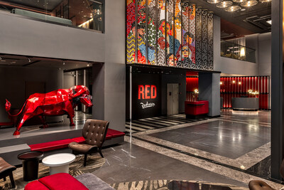 The hotel has a striking design concept and is a place where guests can check in, chill out and kickstart the fun