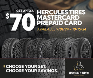 HERCULES TIRES OFFERS FALL REBATE TO U.S. CUSTOMERS