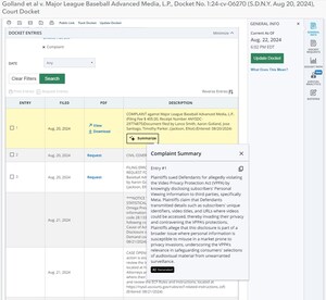 Bloomberg Law Introduces <em>AI-Powered</em> Complaint Summaries on Dockets