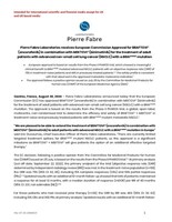 I laboratori Pierre Fabre ricevono l'approvazione della Commissione europea per BRAFTOVI® (encorafenib) in combinazione con MEKTOVI®   (binimetinib) per il trattamento di pazienti adulti con carcinoma polmonare non a piccole cellule (NSCLC) in stadio avanzato con una mutazione  BRAFV600E