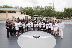 GENESIS, U.S. SOCCER FOUNDATION, AND MLS PLAYERS ASSOCIATION UNVEIL NEW MINI-PITCH AT THE POLICE ATHLETIC LEAGUE (PAL) IN HOLLYWOOD, FLORIDA