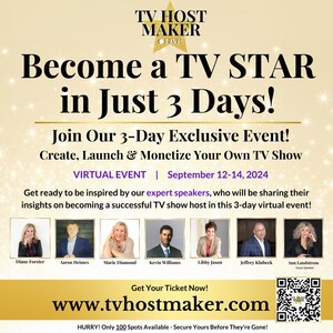 Diane Forster to Host TV HOST MAKER LIVE Virtual Event &amp; Casting Call for Aspiring Women TV Personalities