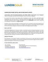 Lundin Gold Share Capital and Voting Rights Update (CNW Group/Lundin Gold Inc.)