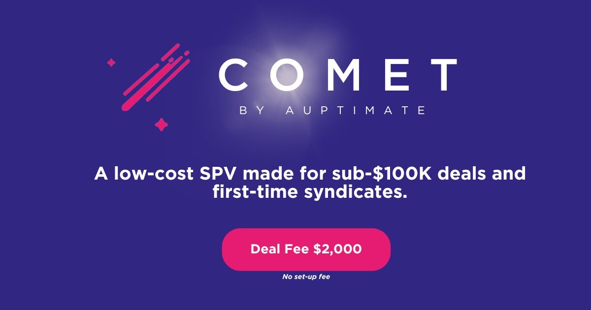 Auptimate Unveils Comet: A Low-Cost SPV Revolutionising Small Syndicate Investments