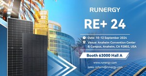 Runergy presentará módulos fotovoltaicos de alta eficiencia en RE+ 2024 en Anaheim