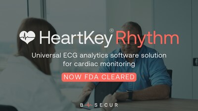 Powered by B-Secur’s innovative signal processing engine, HeartKey Rhythm enhances signal clarity by reducing noise, delivering high-quality ECG data. Specifically targeted at the ambulatory ECG (AECG) market, HeartKey Rhythm's rhythm detection algorithms and signal quality indicators allow clinicians to prioritize their interpretation of data and enable more confident detection of actionable cardiac conditions.