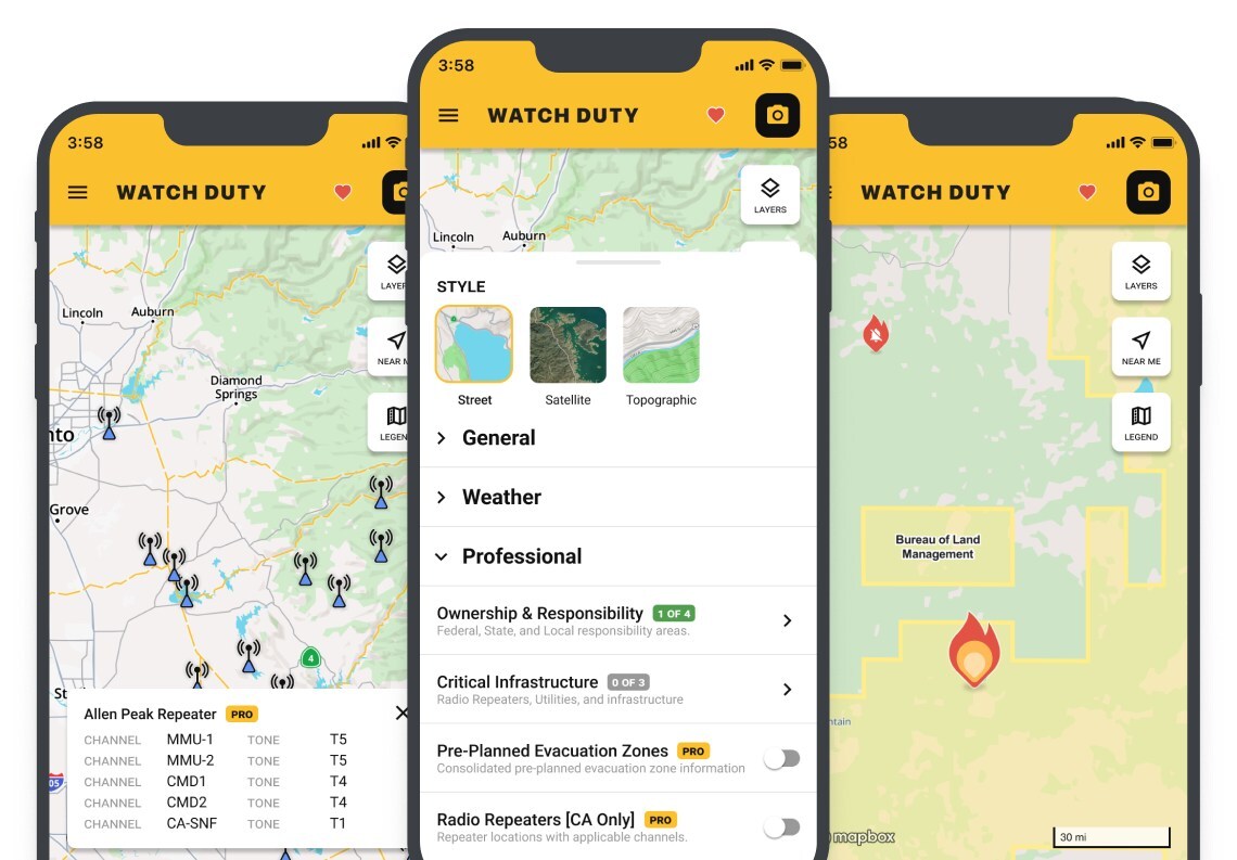 Watch Duty Launches A Professional Offering for Firefighters, First Responders, and Emergency Managers