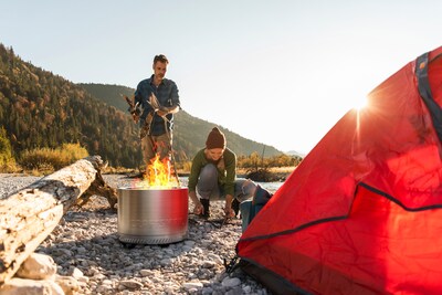 CRAFTSMAN Camping Essentials - Stainless Steel Smokeless Wood Burning Fire Pit