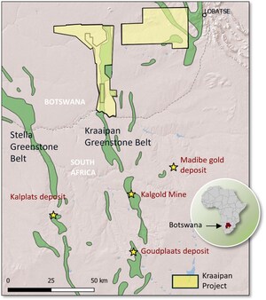 NORTH ARROW OPTIONS KRAAIPAN GOLD PROJECT, BOTSWANA AND ANNOUNCES SHARE CONSOLIDATION AND $2 MILLION FINANCING