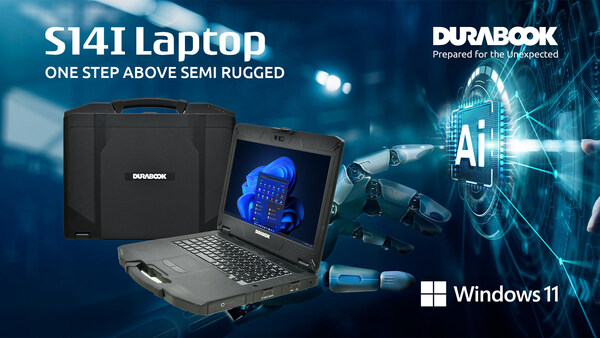 DURABOOK new S14I AI-powered rugged laptop