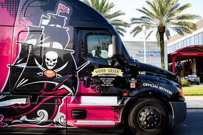 Cab View Tampa Bay Buccaneers x Good Greek Moving and Storage Cab View Tampa Bay Buccaneers x Good Greek Moving and Storage