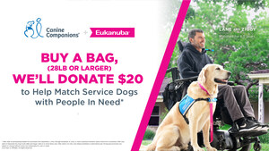 Eukanuba and Canine Companions Celebrate National Service Dog Awareness Month with New "Feed Eukanuba, Fuel Independence" Campaign