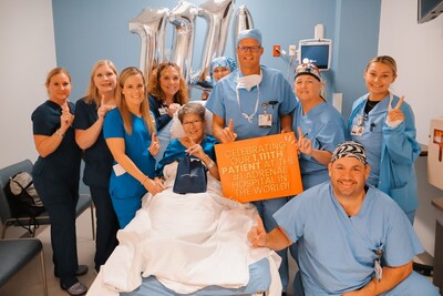 Dr. Carling and the Carling Adrenal Center team celebrate the 1,111th adrenal surgery during Pheochromocytoma Awareness Week at the Hospital for Endocrine Surgery, reinforcing their position as leaders in adrenal health.