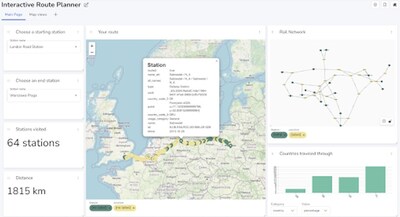 Neo4j NeoDash can visually map real-time supply chain transportation alternatives and other use cases.