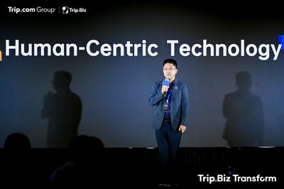 Dr Tao Song delivered the keynote speech: "Decoding the Matrix: The Cornerstone of Human-Centric Technology" (PRNewsfoto/Trip.Biz)