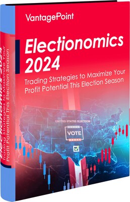 Vantagepoint A.I., the first company in the world to offer artificial intelligence to retail traders back in 1991, has now released a free guide, "Electionomics 2024," to help traders optimize their strategies leading up to the election.