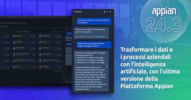 L'ultima versione della piattaforma Appian trasforma i dati aziendali e l'automazione dei processi con innovazioni guidate dall'intelligenza artificiale