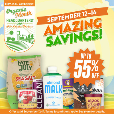 Natural Grocers celebrates Organic Month, offering customers extra shopping incentives with amazing savings and additional promotions, September 12-14.