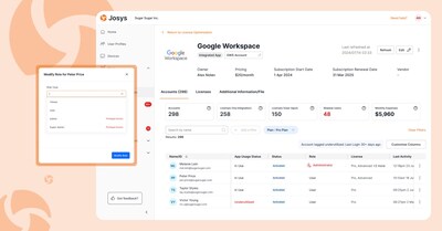 Josys tracks each app's users, licenses, and defined roles, with a special focus on privileged access roles. This gives IT the ability to audit and modify roles directly within Josys, without needing to access the native application, saving IT admins time as they keep their organization and its data secure.