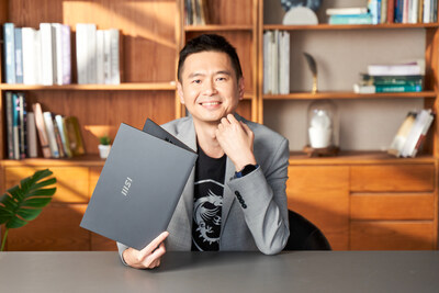 MSI Prestige 13 AI+ Evo, weighs only 990g. with Derek Chen, VP of Global Business and Marketing of MSI laptops