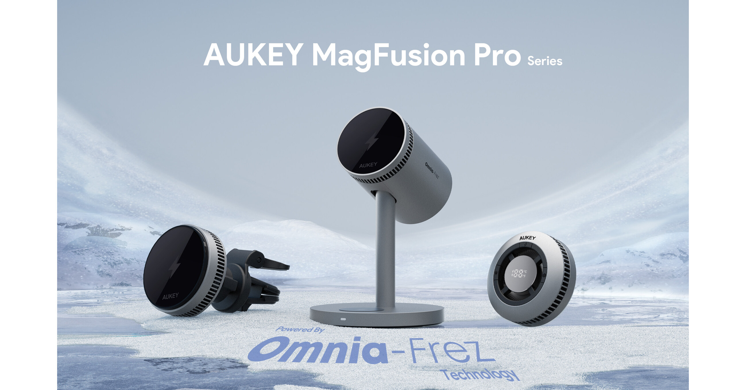 AUKEY Unveils Omnia-Frez Cooling System with Three New Wireless Chargers