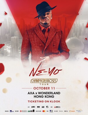 Ne-Yo亞巡香港站 'NE-YO: CHAMPAGNE AND ROSES TOUR' 優先購票現已全數售罄！9月7日將於KLOOK公開發售！