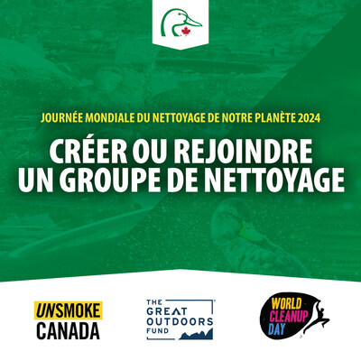 Créer ou rejoindre un groupe de nettoyage. (Groupe CNW/Canards Illimités Canada)