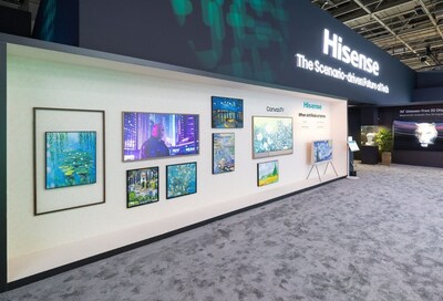 Descubra a mistura entre arte e inovação com a TV Hisense Canvas S7 de 65 polegadas (PRNewsfoto/Hisense)