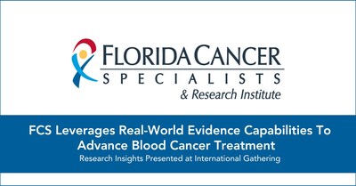 Real-world evidence research from Florida Cancer Specialists & Research Institute, LLC (FCS) is being presented at the Society for Hematologic Oncology 2024 annual meeting this week in Houston.