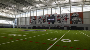 HELLAS INSTALLS MATRIX HELIX TURF &amp; CUSHDRAIN AT #1 GEORGIA BULLDOGS' PAYNE INDOOR ATHLETIC FACILITY