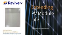 Automated remanufacturing of PV modules experience material failures