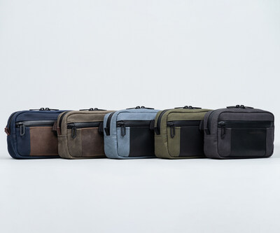 In navy or brown traditional waxed canvas, or storm grey, olive green, or black X11 X-Pac® Canvas; plus full-grain leather