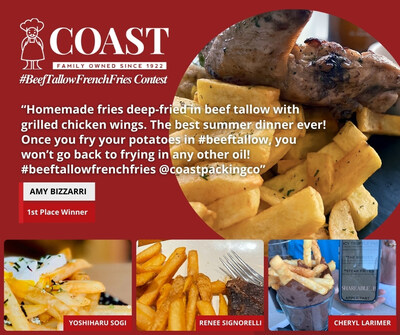 Coast Packing's #BeefTallowFrenchFries Contest Winners