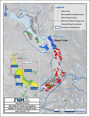 First Nordic Advances Exploration Programs at the Storjuktan Project on the Gold Line Belt in Sweden